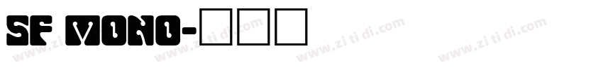 SF mono字体转换